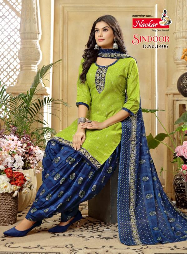 Navkar Sindoor Vol-14 Cotton Print Exclusive Look Readymade Suit